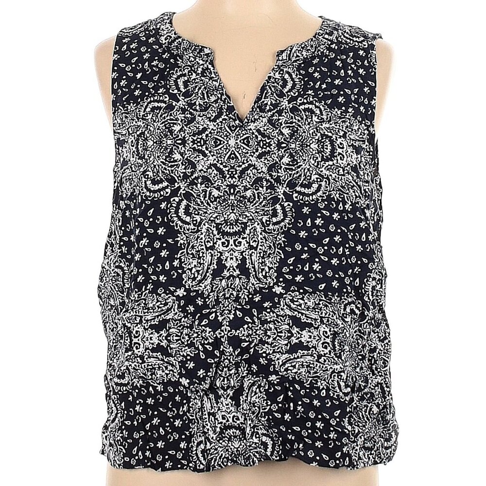 Knox Rose Sleeveless Tunic Style Blouse Size L